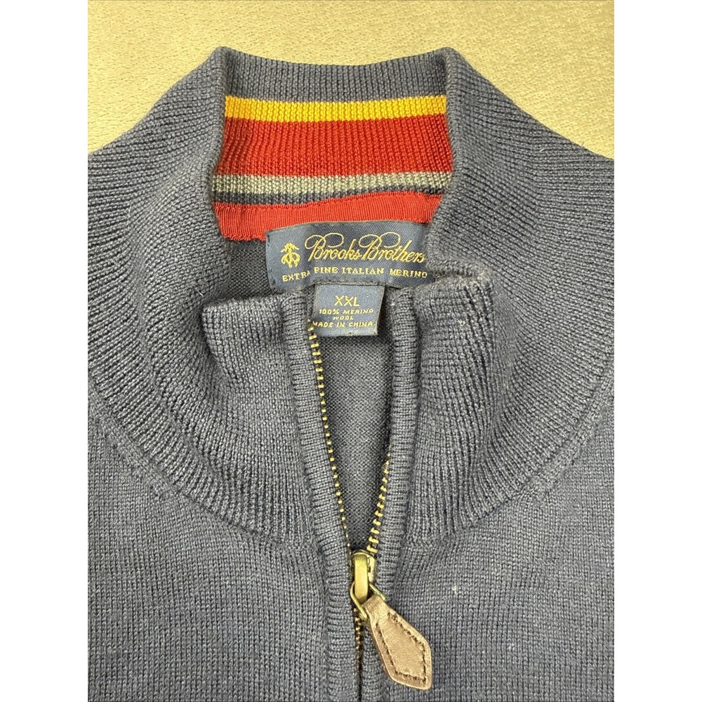Brooks‎ Brothers Bundle 3 Pack Extra Fine Merino Wool Sweater Men XXL 1/4 & Zip - Picture 13 of 16